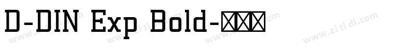 D-DIN Exp Bold字体转换